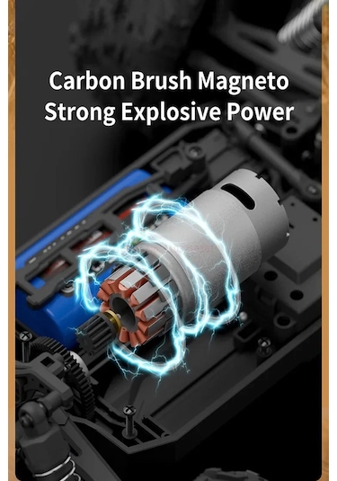 50 Km Hız Yapan Metal İç Aksam Rc Araba 2.4ghz Şarjlı Uzaktan Kumandalı Araba Karışık