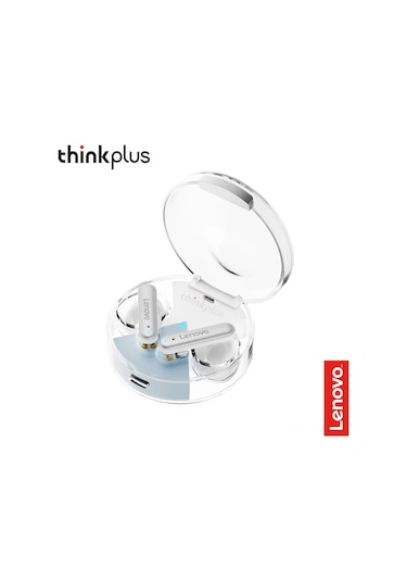Leezsing Thinkplus Lp10 Bluetooth 5.2 Kulaklıklar - 13mm Hareketli Bobin, Transparan Şarj Kutusu, Uzun Pil Ömrü Ve Mikrofonlu Beyaz