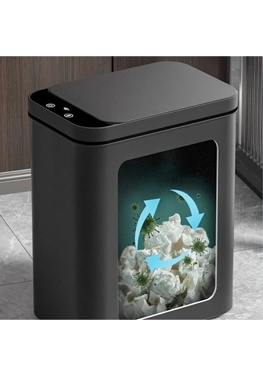 Pazly 2 Adet Dokunmatik Çöp Kovası, 11l, Akıllı Elektrikli, Mutfak/banyo/yatak Odası/kurumsal