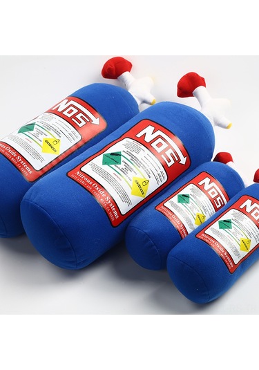 Reedark "nos Oksit Yastık - Araba Başlık Yastığı, Mavi Peluş Dekoratif Yastık"