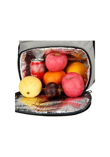 Padalink Isı Yalıtımlı Sırt Çantası - Usb Şarj Portlu, Hırsıza Karşı Cep, Su Geçirmez Siyah