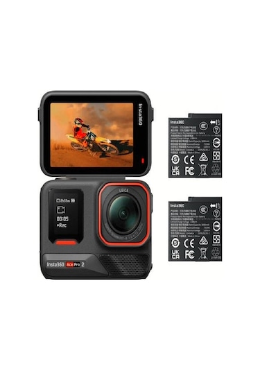 Ace Pro 2 Aksiyon Kamerası Çift Bataryalı Paket-125993