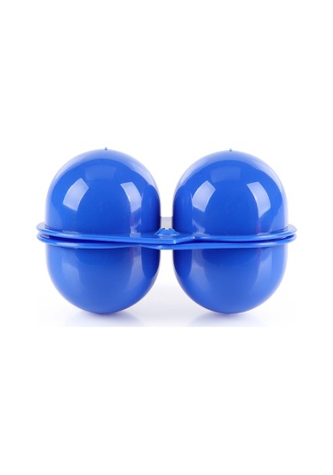 Aotu AT6358 2 Hazneli Dayanıklı Plastik Yumurta Saklama Kutusu Mavi Çok Renkli