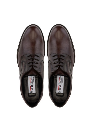 Mario Bruni Erkek Hakiki Deri Koyu Kahve Klasik Ayakkabı 1024 64428 Erk Ayk Sk24-25 Tdm Siyah