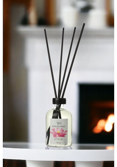Vivaldi Home Lotus Çiçeği Çubuklu Oda Kokusu Esansiyel Uçucu Yağ 50 ML