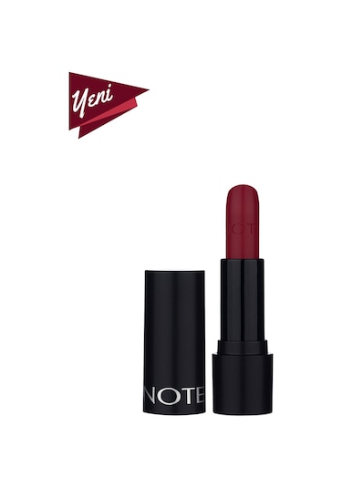 Note Cosmetics Deep Impact Lipstick Kremsi Dokulu Yarı Parlak Ruj 14 Warm Cherry - Kırmızı