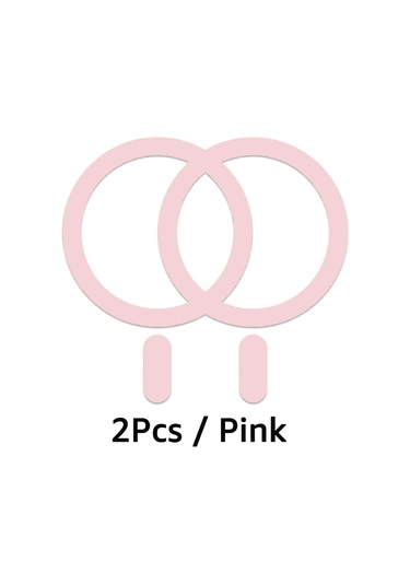 İbudim Magsafe Manyetik Plaka Halkası Evrensel Metal Araç Tutucu Kablosuz Şarj Desteğipembe Pembe