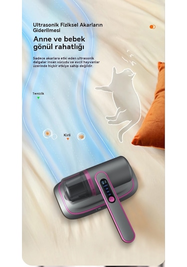 Aurora Yatak Vakuum Temizleyici Mite Çıkarıcıvakuum Temizleyici Uv Sterilizasyonu