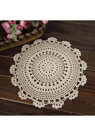 Beyaz Yastık El Yapımı Yıkanabilir Ev Pamuk Hattı İçecekler Ziyafet İçin Yastık Bardak 30cm Beyaz