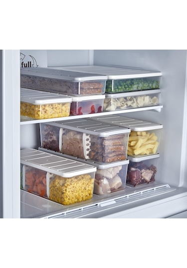 Selka Nora 2 Adet 2 Lt. Bölmeli Saklama Kabı Açık Gri