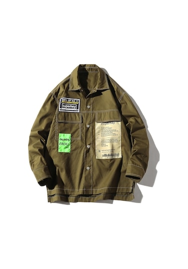 Pasifix Erkekler İçin Uzun Kollu Gömlek Ceket 001