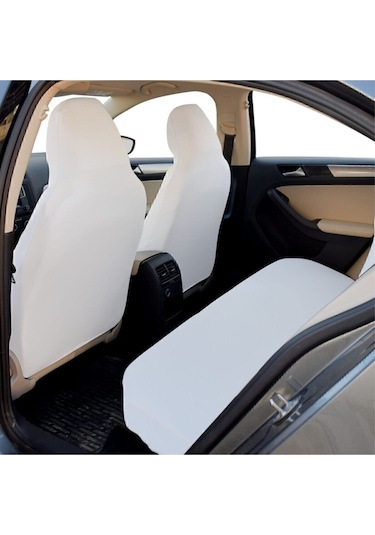 Kia Stonic Oto Servis Kılıfı Düz Beyaz Komple Set