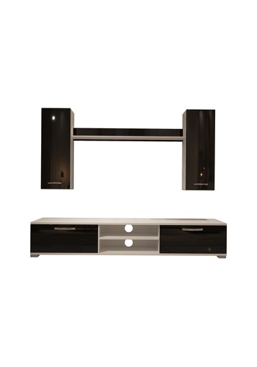 Decoraktiv Eko 7 Mdf Dvd Tv Ünitesi Tv Sehpası Beyaz - Siyah