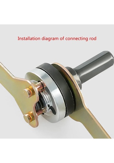 Jeehugo Matkapdan Açımlı Zımpara Makinesine Dönüştürücü Bağlantı Kitı - Kesme, Zımparalama, Cila Fonksiyonu - 10-13 Mm Uyumlu Metal Yapı