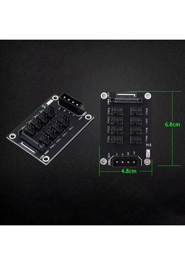 Suntek Bilgisayar Kasası Soğutma Fanları Hub 4pin 3pin Pratik