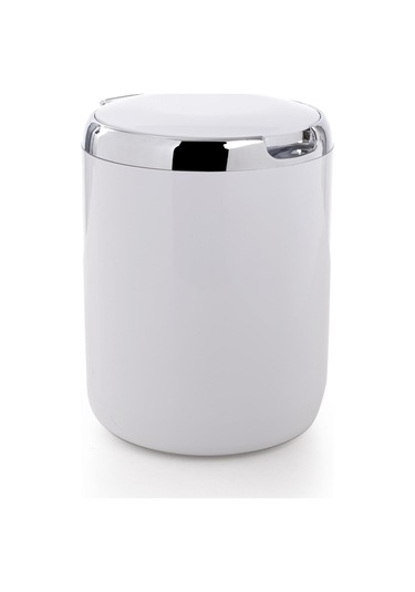 Primanova Tezgah Üstü Plastik Kapaklı Çöp Kovası 3 Lt Beyaz M-E29 Beyaz