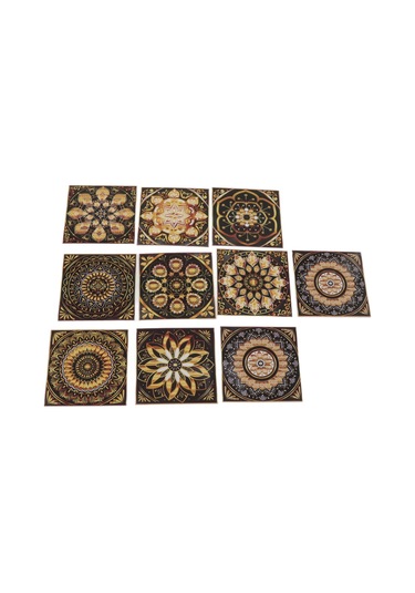 Shineyee 10 Adet 15x15cm Manto Stili Mutfak Banyo Duvar Stickerı - Suya Yağa Dayanıklı Pvc Duvar Dekoru Yenileme Rastgele Model Diğer