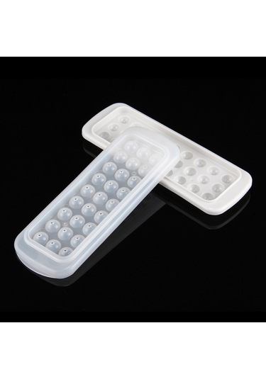 Yaratıcı Mini Top Şekilli 27-ızgara Buz Kalıp, Rastgele Renk Teslimatı Diğer