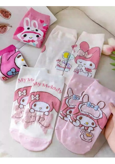 Hello Kitty Kız Çocukları İçin 5 Çift Çizme Seti My Melody 219766499 Pembe