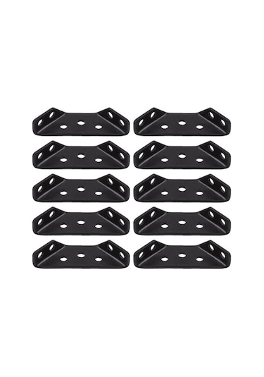 10 Adet Evrensel Metal Mobilya Köşe Konektörü Paslanmaz Korozyona Dayanıklı Raf Dolabı Mobilya Üçgen Desteği Köşe Braketleri