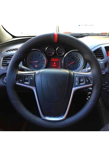 Direksiyon Kılıfı Deri Dikişli Noktalı Düz Dikmeli Direksiyon Kılıfı