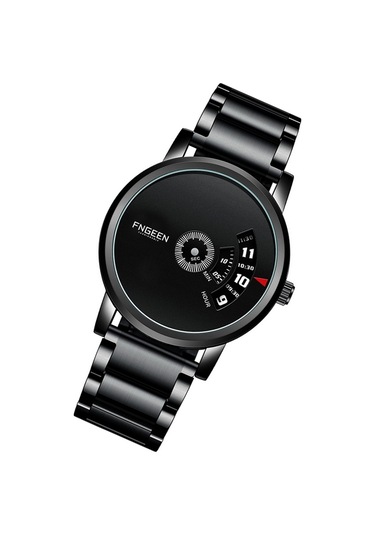 Sones Bınbond Lokomotif Konsept Çelik Kemerli Saat Erkek Canlı Siyah Teknoloji Saati Beyaz Çelik Beyaz Yüz