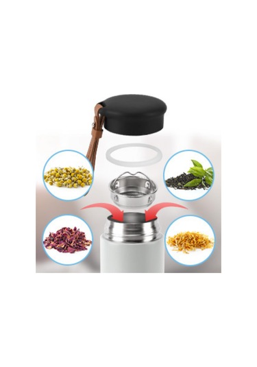 600 Ml Paslanmaz Çelik Termos, Çift Katmanlı, Sızdırmaz Kapaklı Yeşil