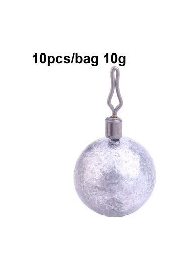 Hengjıa 10 Adet/torba 10g Balıkçılık Kurşunu Kolye Deniz Balıkçılığı Lua Küresel Döndürme Isırma Kurşunu Balıkçılık Ekipmanı Çok Renkli
