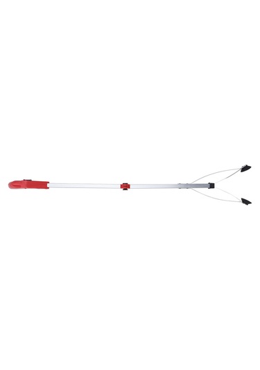 Kosona Alüminyum Çelik Katlanabilir Bahçe Yaprak Toplayıcı - Uzun Uçlu, Dayanıklı, Kırmızı Saplı Çöp Tutucu