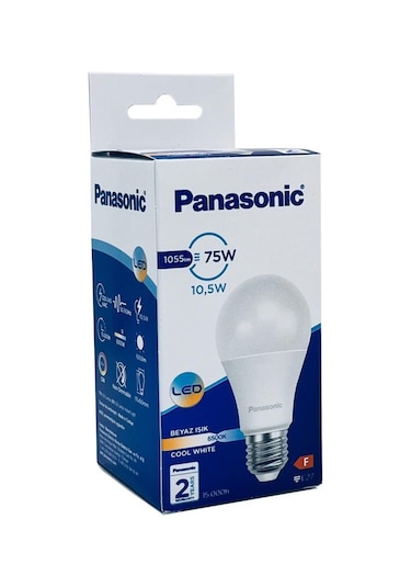 Panasonic 10,5w 75w Led Ampul 6500k - Beyaz Işık E27