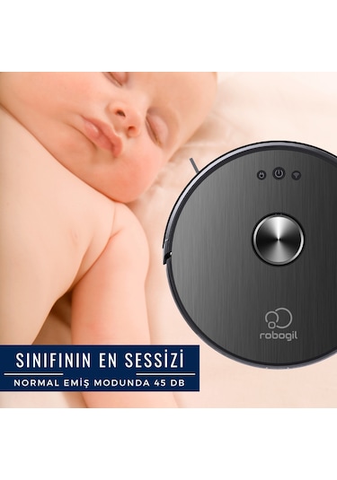 Robogil Stella 500B Robot Süpürge ve Paspas