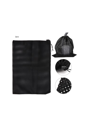 Hangfox Ev, Bahçe, Mutfak Su Pompa Filtresi 2 Adet - Polyester Malzeme, Çöp Ve Yaprakları Filtreleyerek Pompa Ömrünü Uzatır - 41x30cm