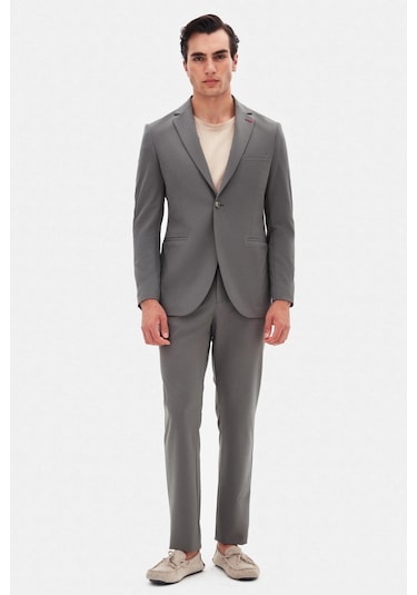 Twn Slim Fit Açık Haki Düz Takim Elbise 4ec05e301545m H02