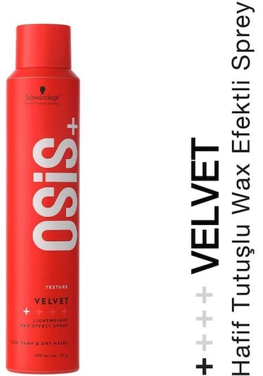 Schwarzkopf Osis Velvet Ultra Hafif Wax Efektli Sprey 200 ML