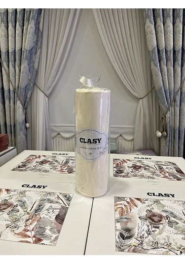 Clasy Minel Tek Kişilik Lastikli Çarşaf Seti Ekru 120x200 Ekru