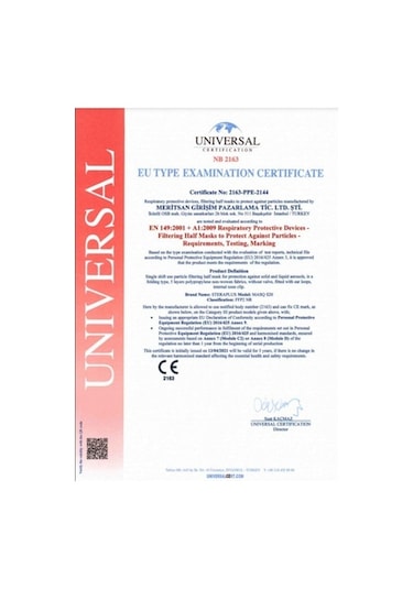 Steraplus N95 Maske 10 Adet Kutulu Beyaz