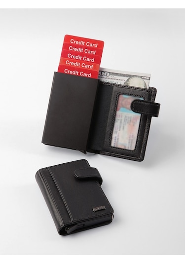 Cengiz Pakel Hakiki Deri Kartlık 2454-Siyah (432621389)-2454-Siyah