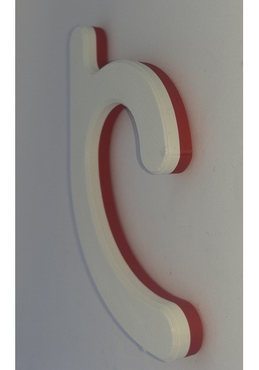 Öğrenci Okul Çanta Sıra Askısı Kırmızı Beyaz