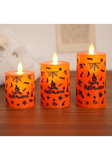 Suntek Led Sütun Mum Tatil Arifesi 3-adet-karışık-boyut