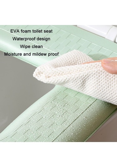 Sones Ev Tipi Kalınlaştırılmış Su Geçirmez Yıkanabilir Tuvalet Oturağı, Renk: Gri