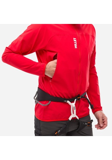 Millet Fusıon Xcs H Erkek Kapşonlu Polar Ceket Tam Fermuarlı Mıv9394 0335 Kırmızı