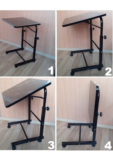 Depolife Akrobat Bilgisayar Notebook Sehpası Yükseklik Ayarlı Siyah