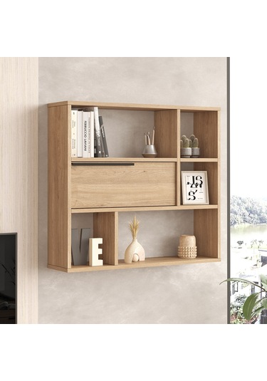 Yurudesign Ocean Duvar Rafı Kitaplık Kapaklı Sepet On5-s