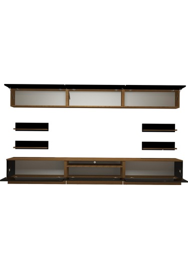 Decoraktiv Trendstyle 8y Mdf Tv Ünitesi Tv Sehpası Ceviz - Siyah