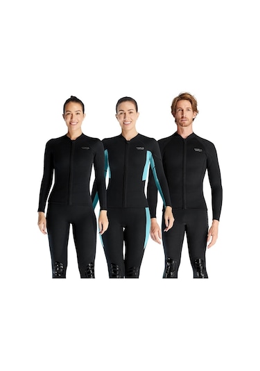 Dıve & Saıl 1.5mm Warm Tek Parça Wetsuit Soğuğa Dayanıklı Yüzme Ve Şnorkel Üst Kadın 001