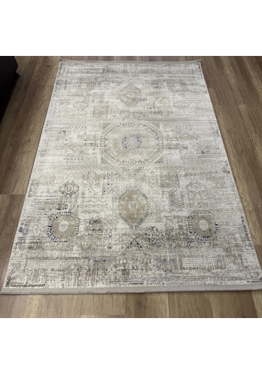 Luxess Halı Roma 1129 Gri Krem Modern Salon Halısı Gri Krem