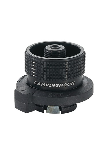 Dofolink Dağcı Düz Gaz Tankı İle Kartuşlı Ocak Arayüzü Bağlantı Adaptörü - Siyah Alüminyum Alyuminyum, Hızlı Montaj, Gaz Sızıntısı Yok Siyah