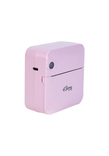 C17m Pembe Mini Bluetooth Yazıcı Termal, Portable, Kartuşsuz Ba
