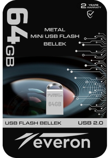 Everon 64gb Metal Usb Mini Flash Bellek