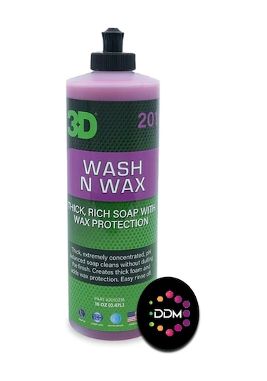 3D Wash N Wax Cilalı Oto Yıkama Şampuanı 1/128 Konsantre 500ML